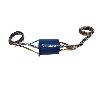 24 دوائر 500VAC / DC من خلال حلقة الانزلاق الثقب مع حماية IP54 لنقل الإشارات التناظرية والرقمية