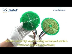 حلقة انزلاق كعكة مسطحة من النوع المسطح بتوجيه 5 أمبير مع دائرتين لبكرات الكابلات